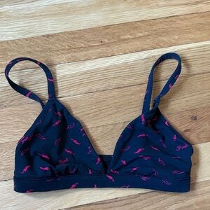 PINK Victoria's Secret Bra- Black with Red Accents
